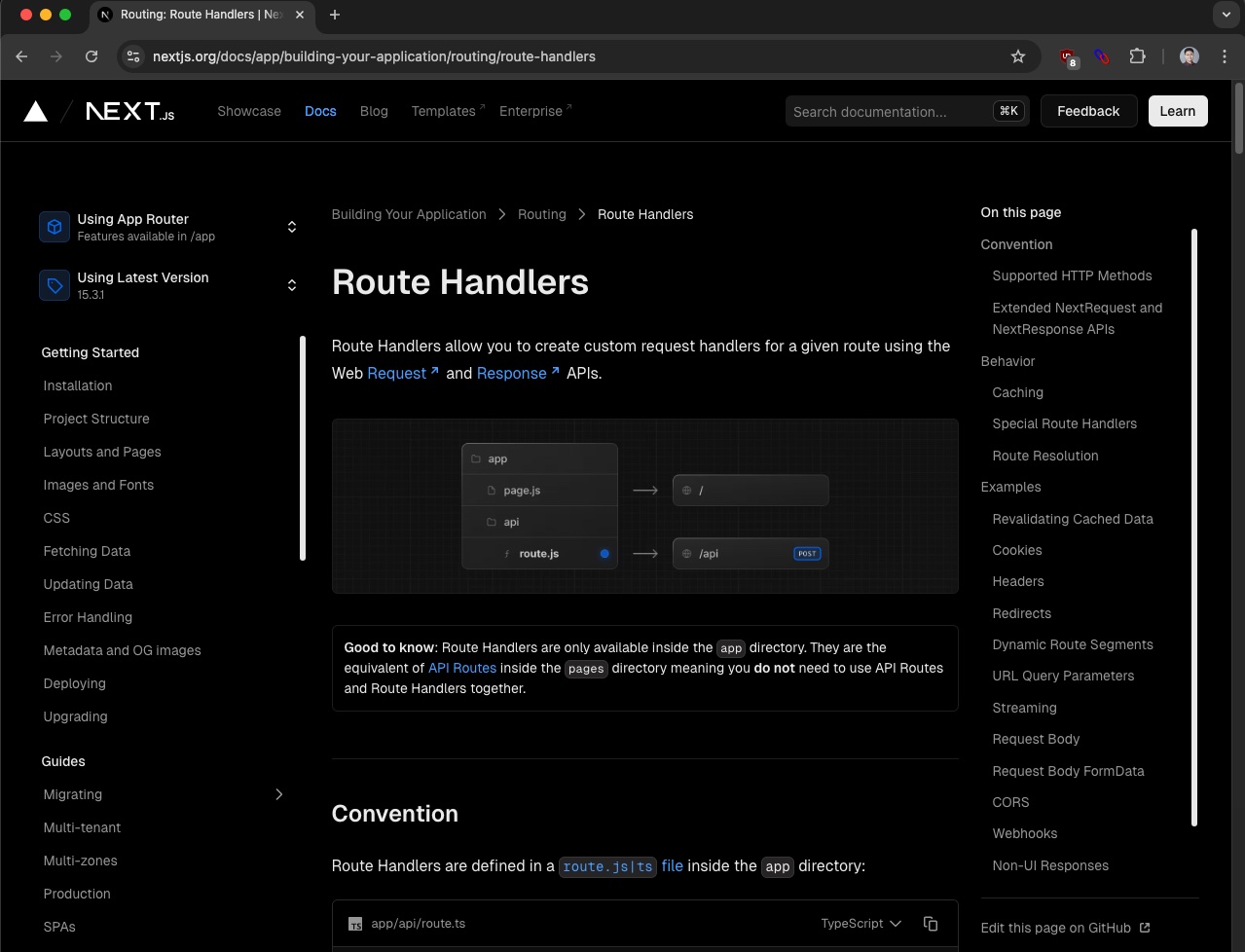 nextjs docs screenshot